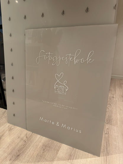 Personlig skilt i akryl