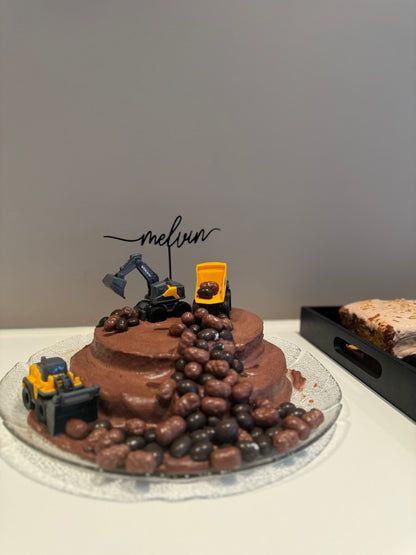 Personlig kaketopp i akryl